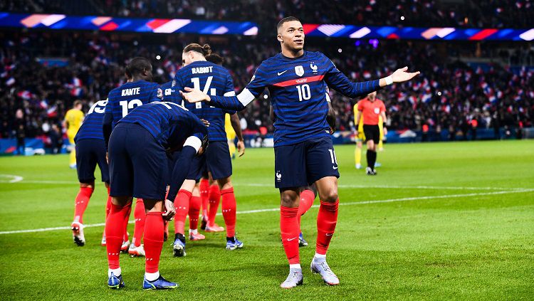 Pemain bintang Prancis Kylian Mbappe