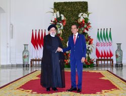 Presiden Jokowi Sambut Presiden Iran di Istana Bogor