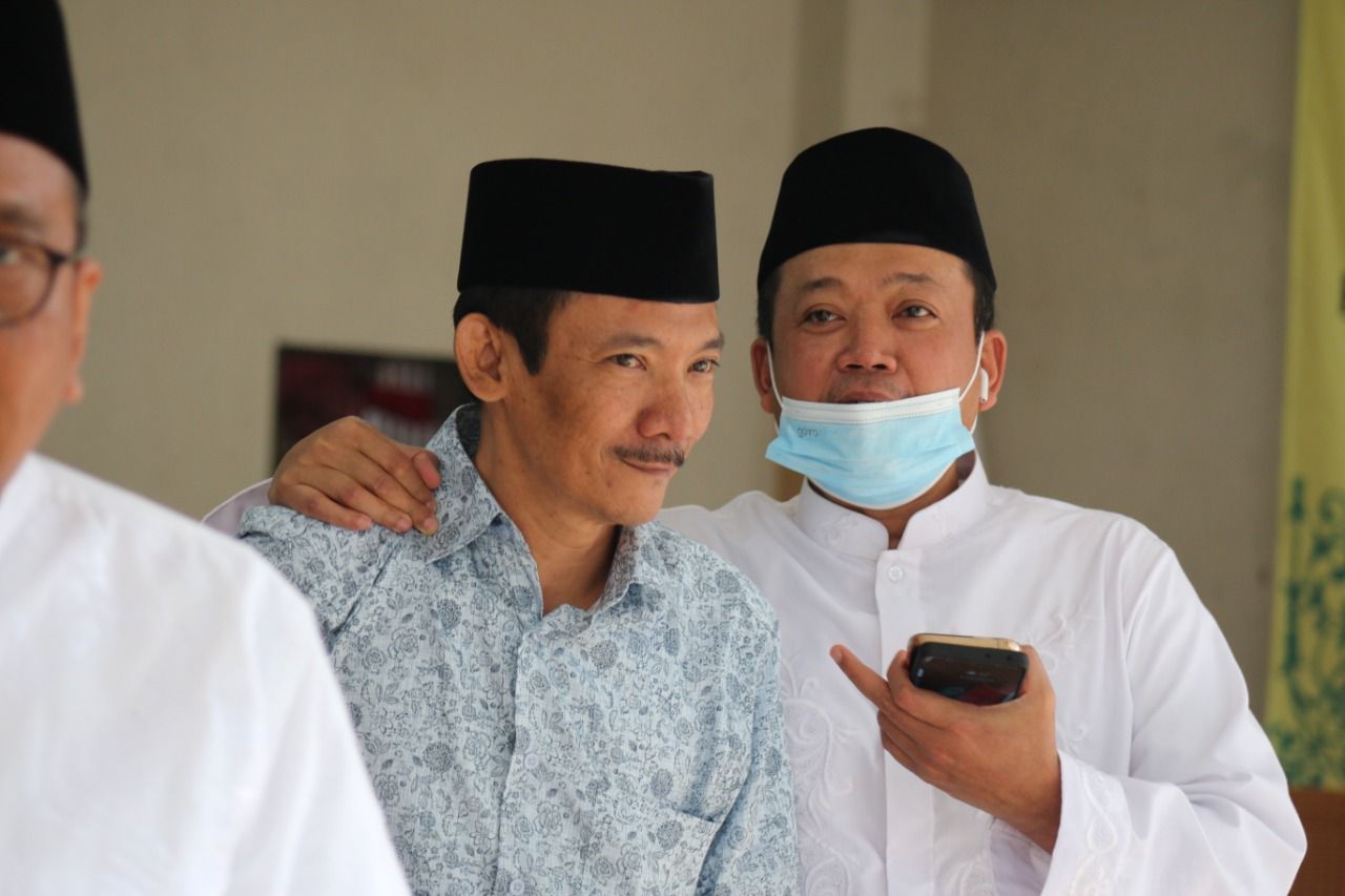 Wakil Katib Syuriah PWNU DKI, Muzakki Cholis bersama Nusron Wahid