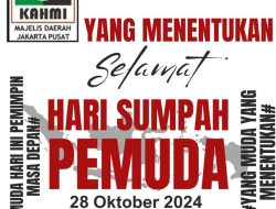 *Catatan Sumpah Pemuda ke-96 Tahun dan Refleksi Perjuangan Pemuda Merebut Kemerdekaan.*